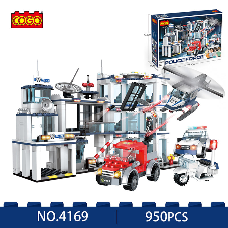 COGO 950PCS Police Police Building Building Block Toys