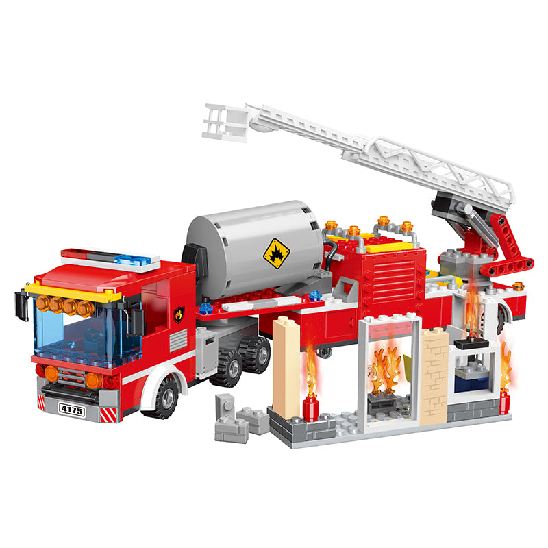 COGO 414PCS Fire Fire Rescue Vehicle Building Block Toys