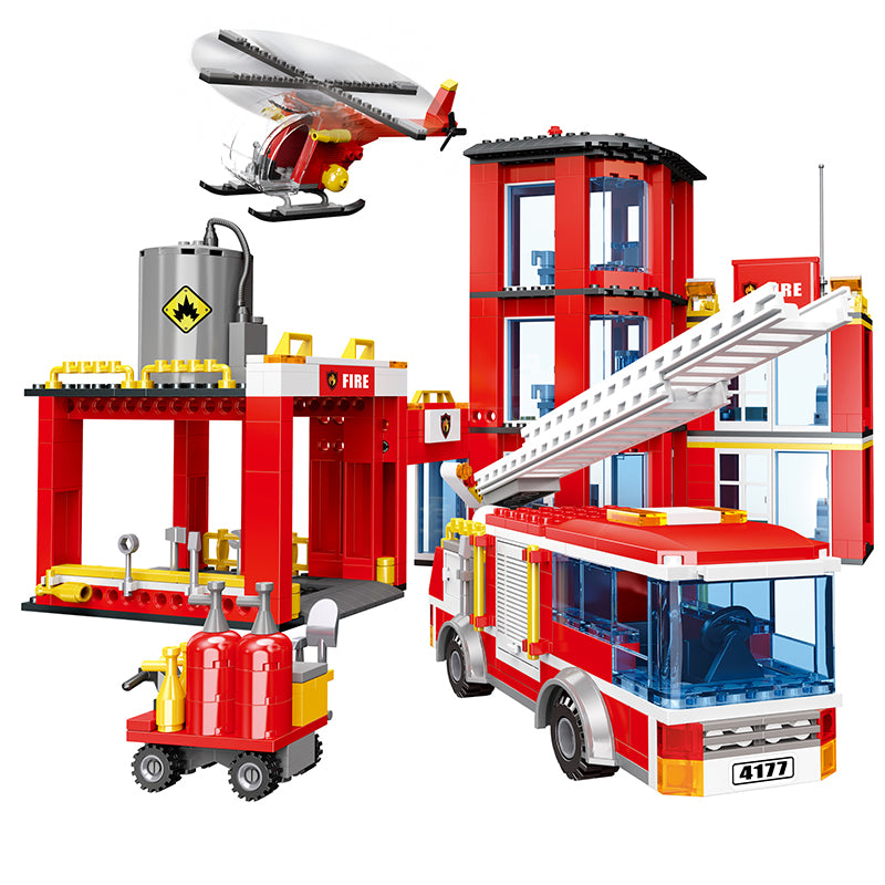 COGO 862PCS Fire And Fire Department Building Block Toys