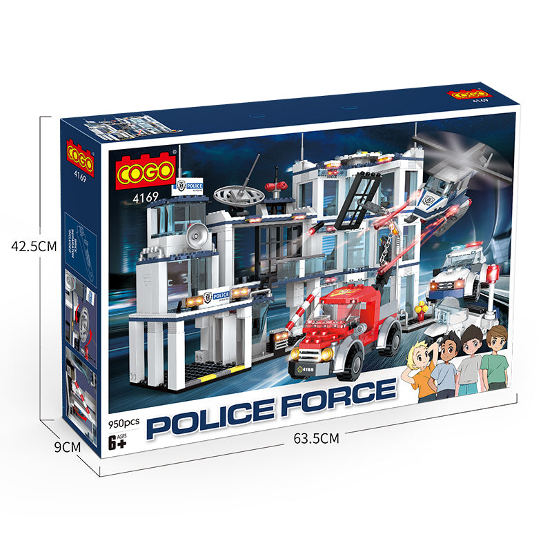 COGO 950PCS Police Police Building Building Block Toys
