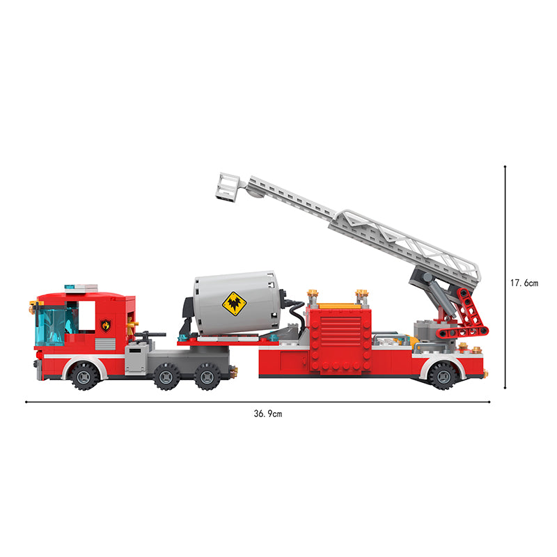 COGO 414PCS Fire Fire Rescue Vehicle Building Block Toys