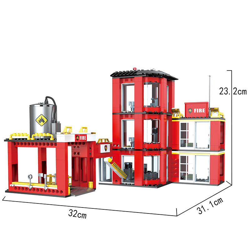 COGO 862PCS Fire And Fire Department Building Block Toys