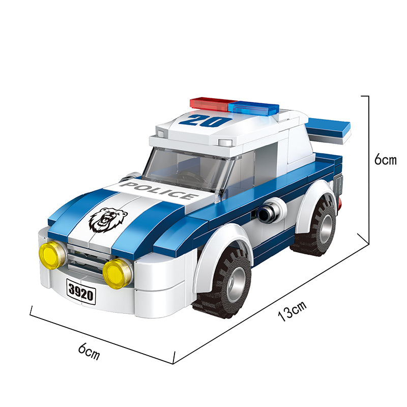 COGO 185PCS Police Series Police Dog Chasing Building Block Toys