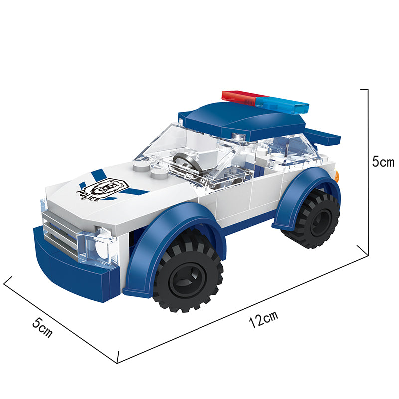 COGO 86PCS City Police Car Motorcycle Building Block Toy