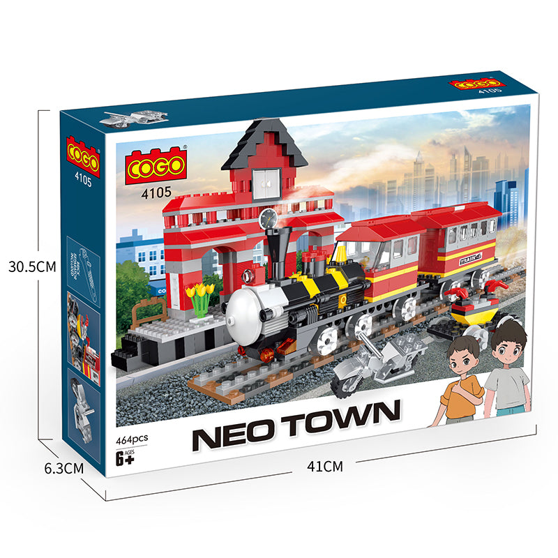 COGO 464PCS Train Building Block Toys
