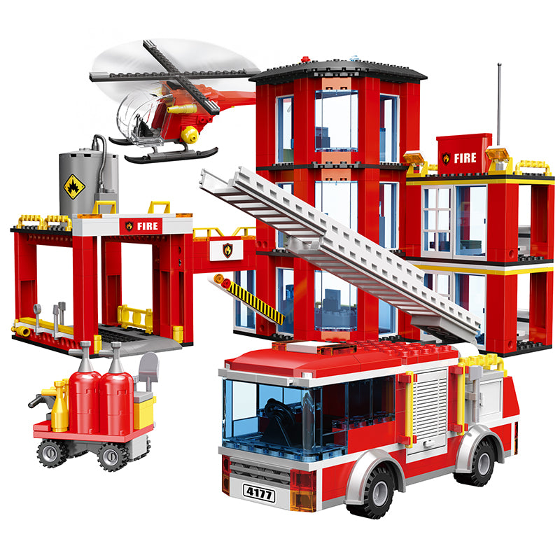 COGO 862PCS Fire And Fire Department Building Block Toys