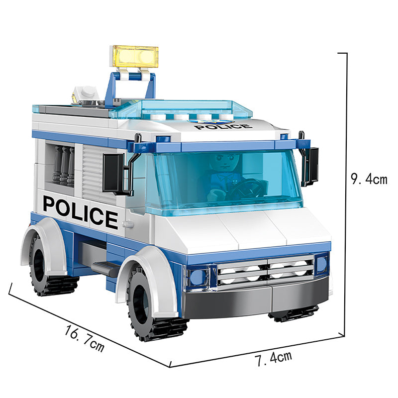 COGO 857PCS City Police Rescue Bureau Building Block Toys