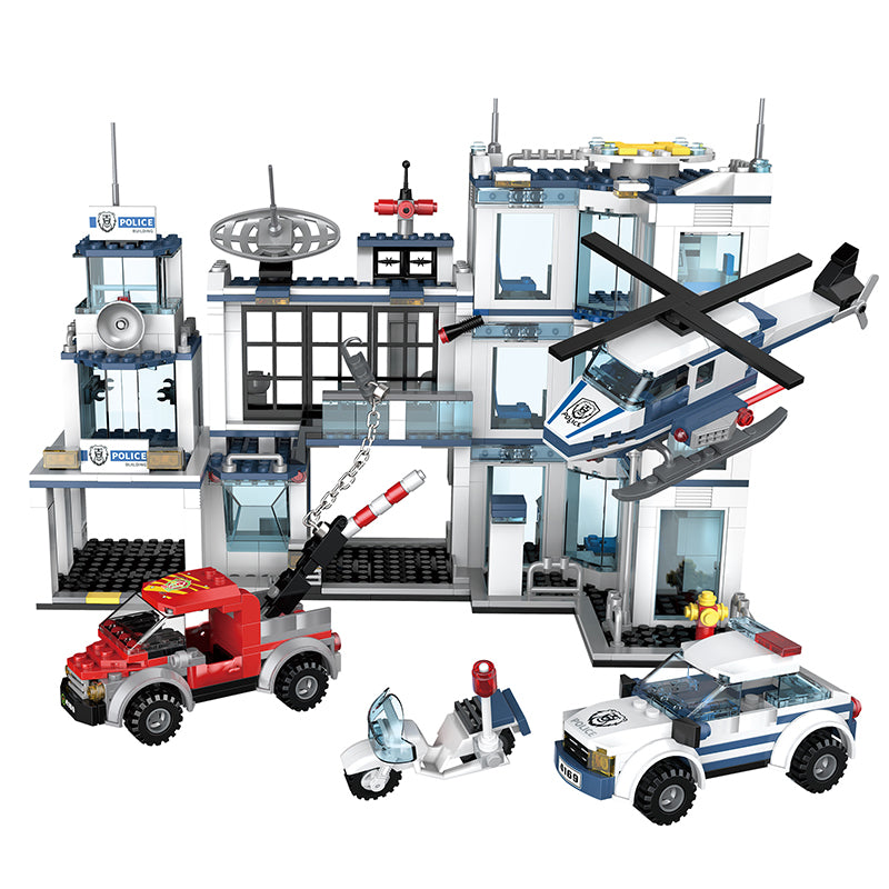 COGO 950PCS Police Police Building Building Block Toys