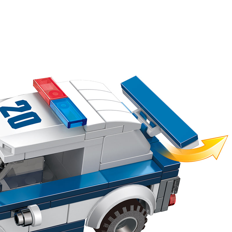 COGO 185PCS Police Series Police Dog Chasing Building Block Toys