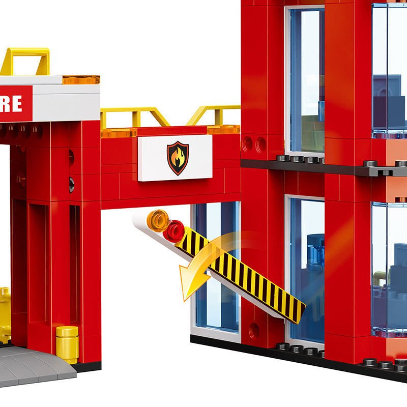 COGO 862PCS Fire And Fire Department Building Block Toys