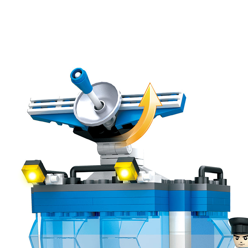 COGO 644PCS City Marine Police Wharf Set Building Block Toy