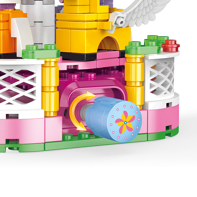 COGO 430PCS Girl Carousel Building Block Toy
