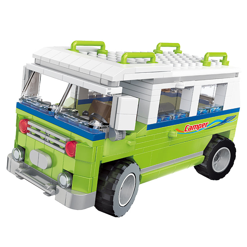 COGO 302PCS Creative And Changeable Three Picnic Car Building Block Toys