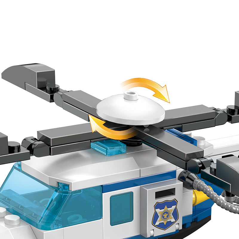 COGO 857PCS City Police Rescue Bureau Building Block Toys