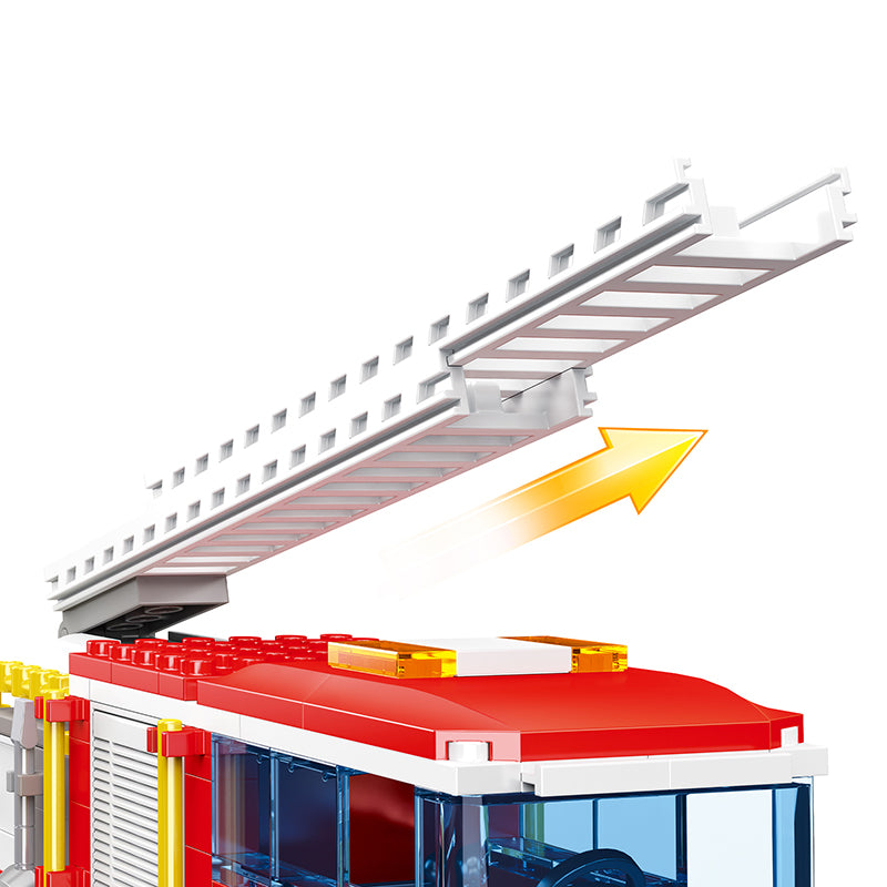 COGO 862PCS Fire And Fire Department Building Block Toys