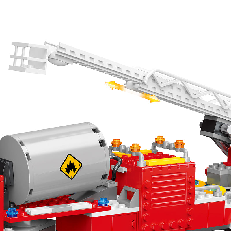 COGO 414PCS Fire Fire Rescue Vehicle Building Block Toys