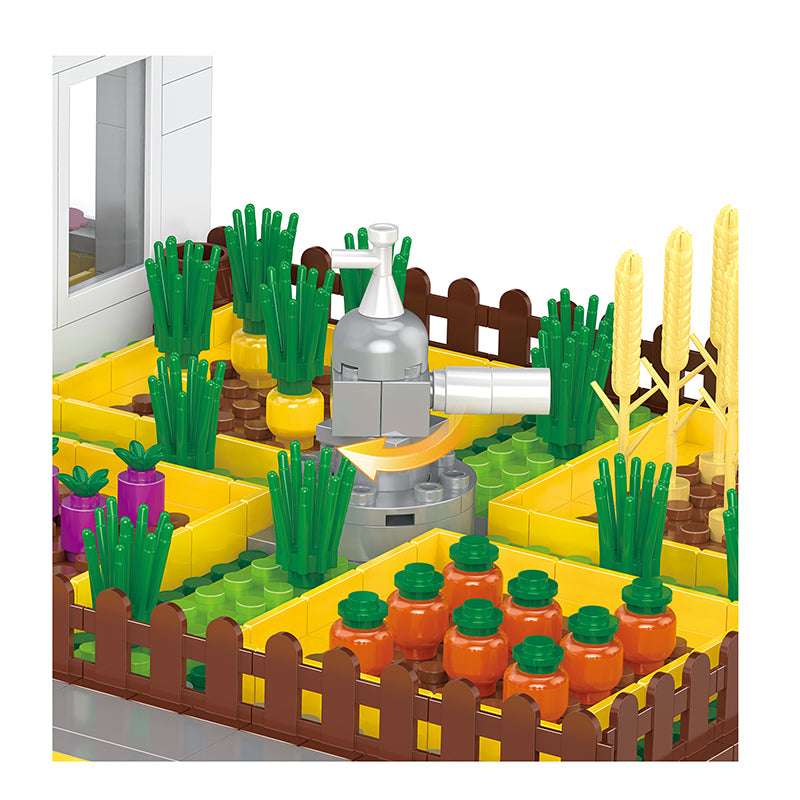 COGO 590PCS Farm Garden Greenhouse Building Block Toy