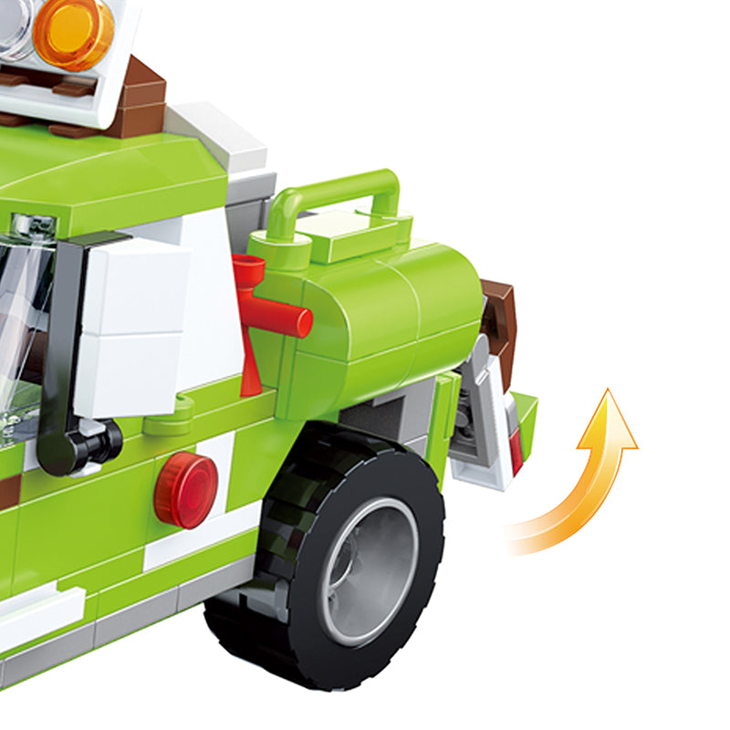 COGO 302PCS Creative And Changeable Three Picnic Car Building Block Toys