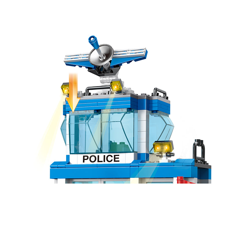 COGO 644PCS City Marine Police Wharf Set Building Block Toy
