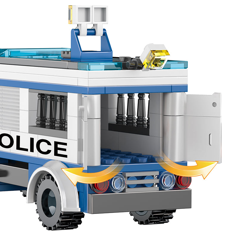 COGO 857PCS City Police Rescue Bureau Building Block Toys