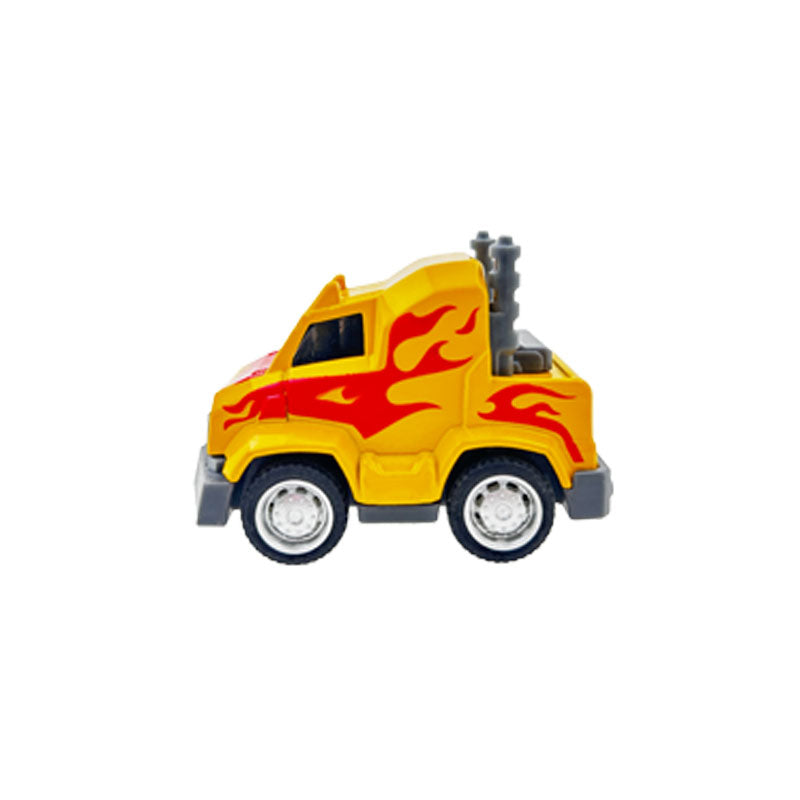 5 Asstd Pull Back Metal Transformer Car 10-C Ass'D