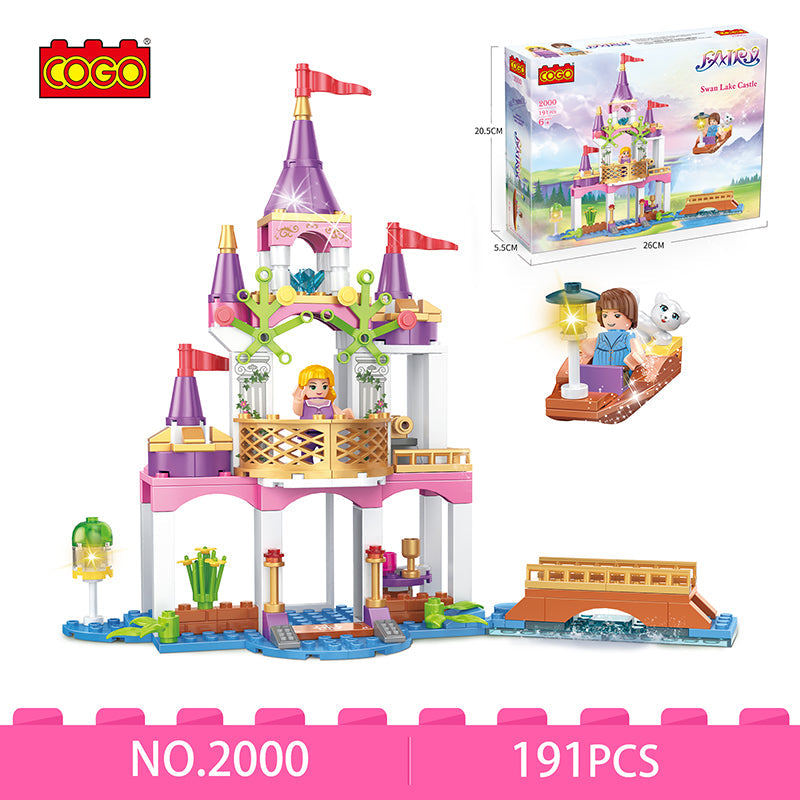 COGO 191PCS Girls Castle Building Block Toy