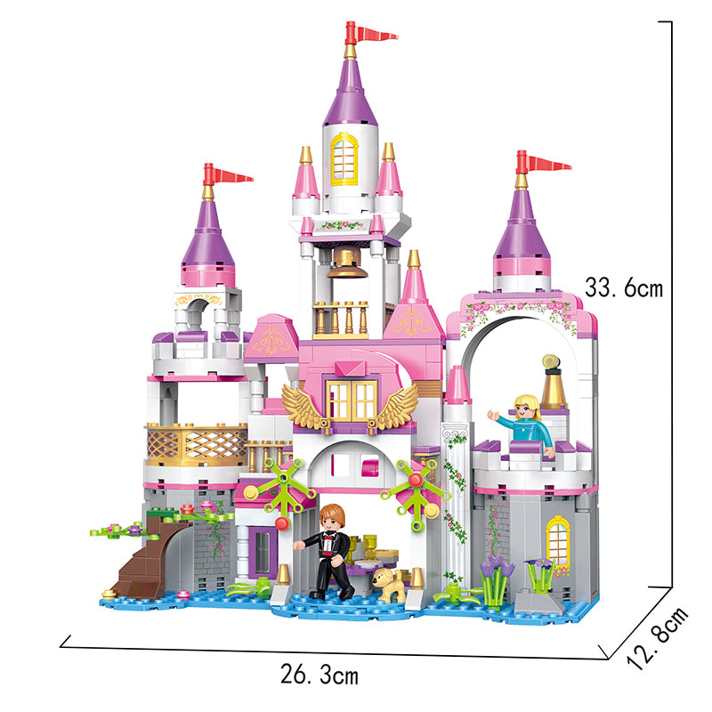 COGO 516PCS Girls Starry Sky Castle Building Block Toy