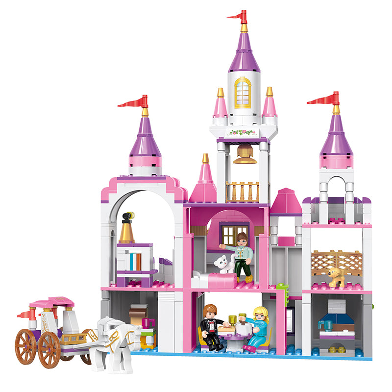 COGO 516PCS Girls Starry Sky Castle Building Block Toy