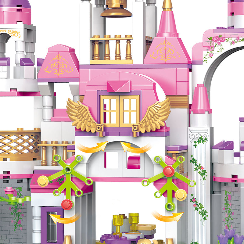 COGO 516PCS Girls Starry Sky Castle Building Block Toy