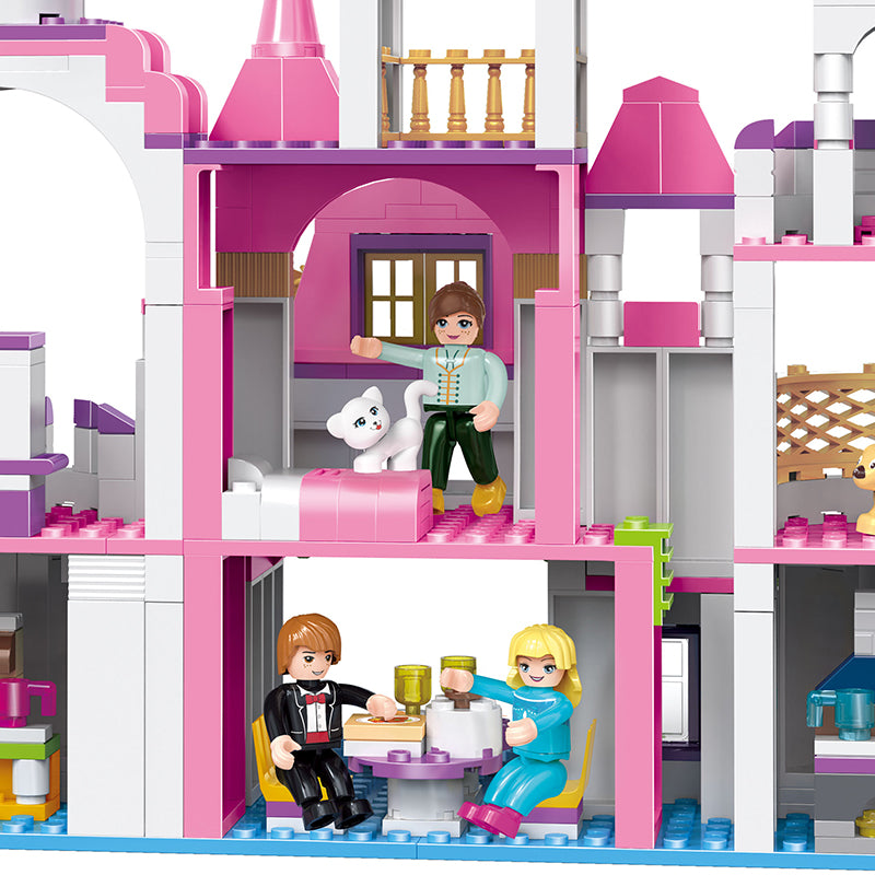 COGO 516PCS Girls Starry Sky Castle Building Block Toy