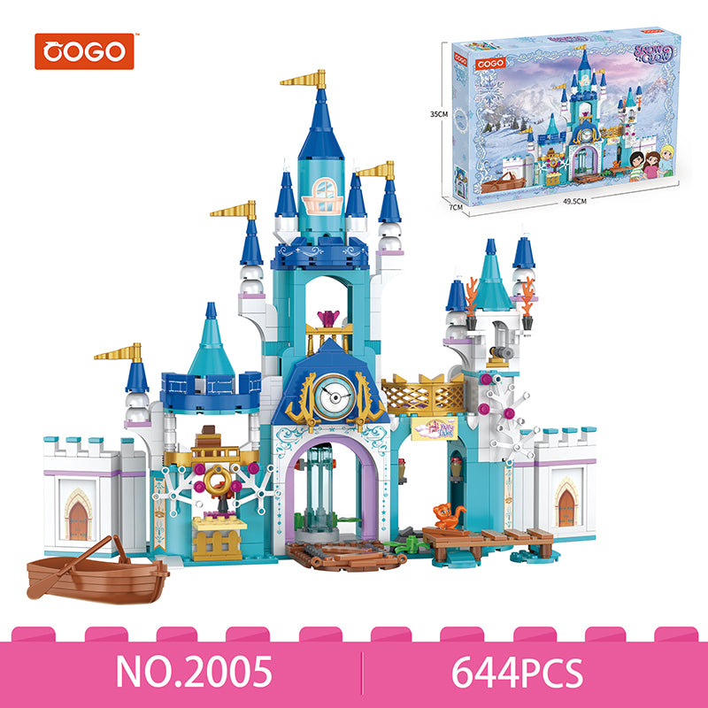 COGO 644PCS Girls Castle Building Block Toy