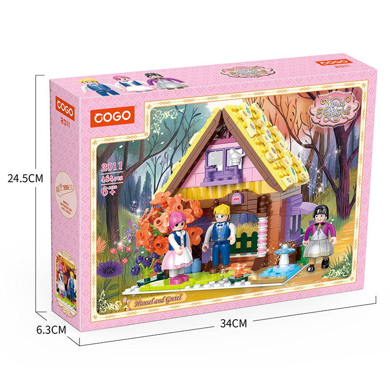 COGO 449PCS World Fairytale Dream Series Candy House Building Blocks Toys