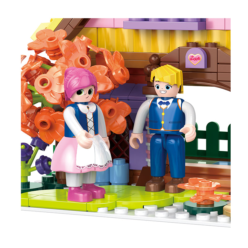 COGO 449PCS World Fairytale Dream Series Candy House Building Blocks Toys