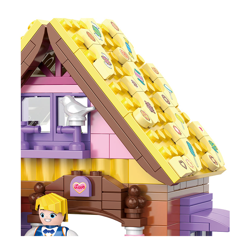 COGO 449PCS World Fairytale Dream Series Candy House Building Blocks Toys