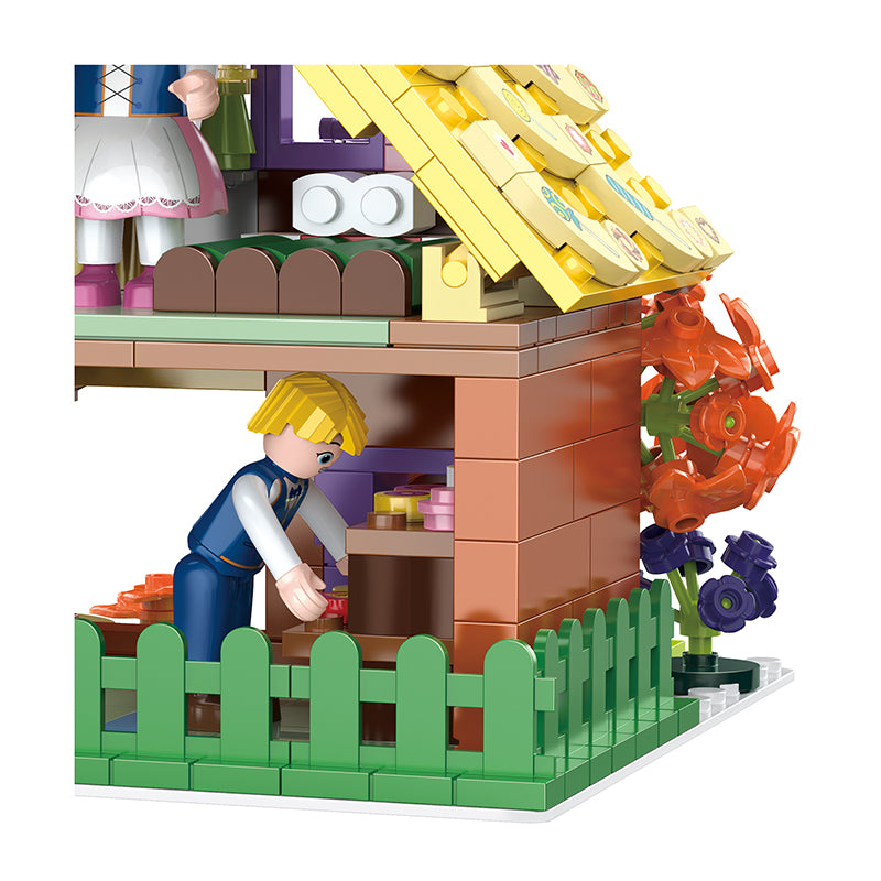 COGO 449PCS World Fairytale Dream Series Candy House Building Blocks Toys