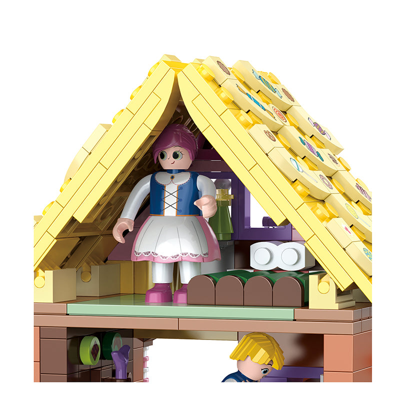 COGO 449PCS World Fairytale Dream Series Candy House Building Blocks Toys