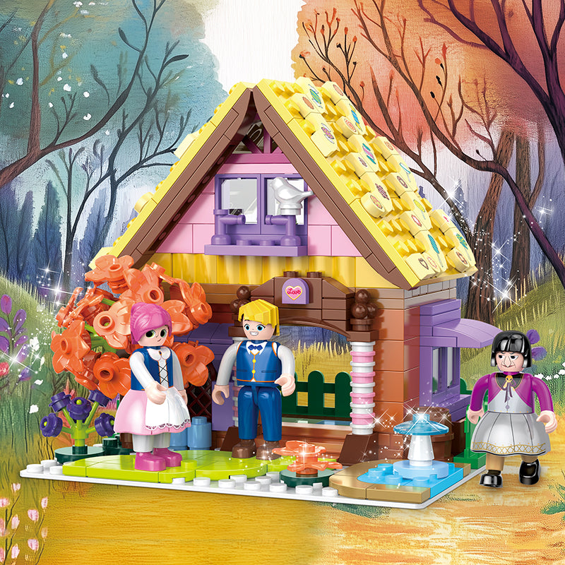 COGO 449PCS World Fairytale Dream Series Candy House Building Blocks Toys