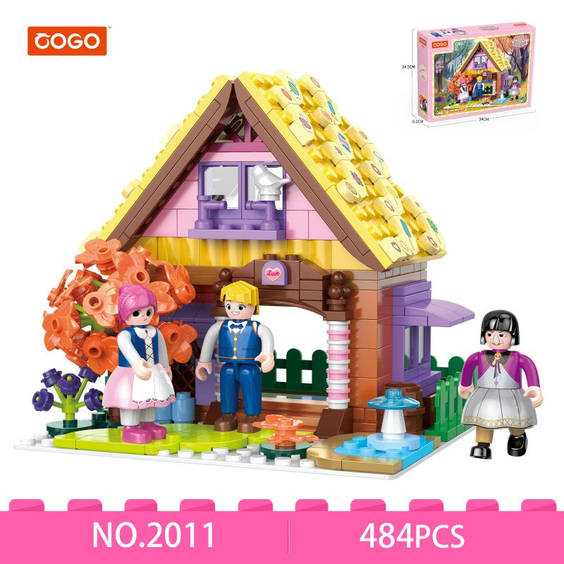 COGO 484PCS World Fairytale Dream Series Candy House Building Blocks Toys