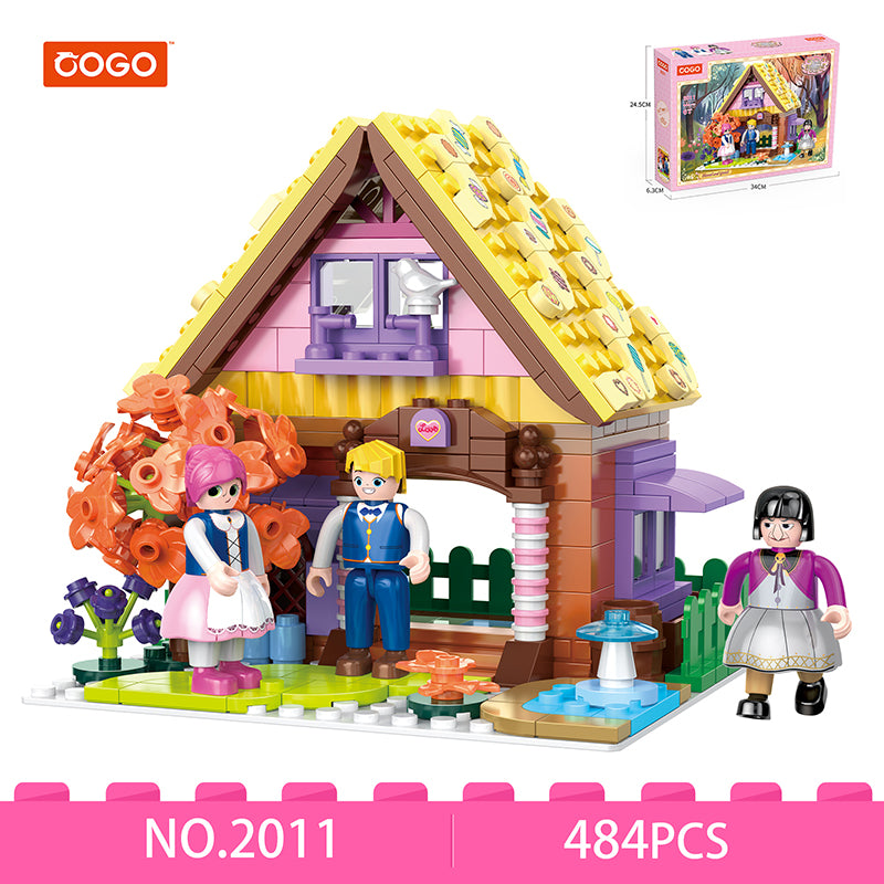 COGO 449PCS World Fairytale Dream Series Candy House Building Blocks Toys