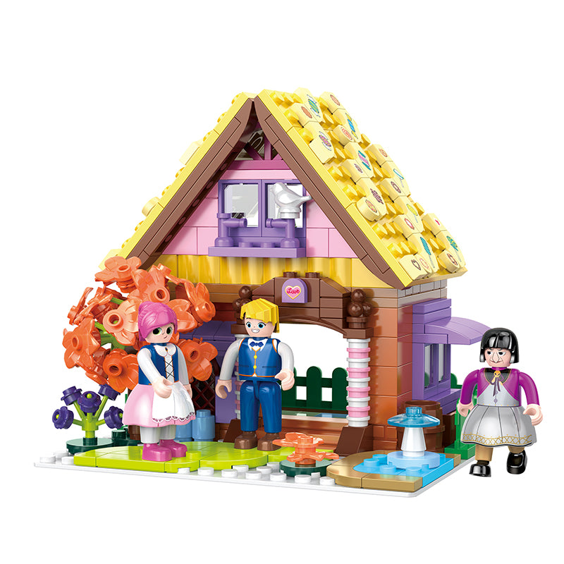 COGO 449PCS World Fairytale Dream Series Candy House Building Blocks Toys