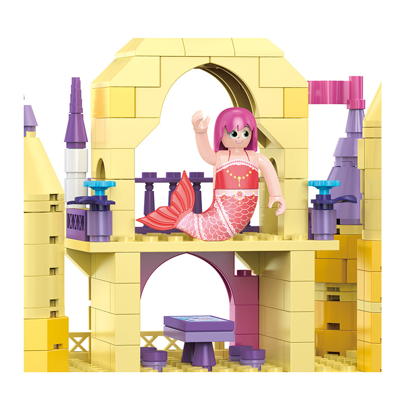 COGO 488PCS Ocean Scenery Series Enchanted Castle Building Blocks Toys