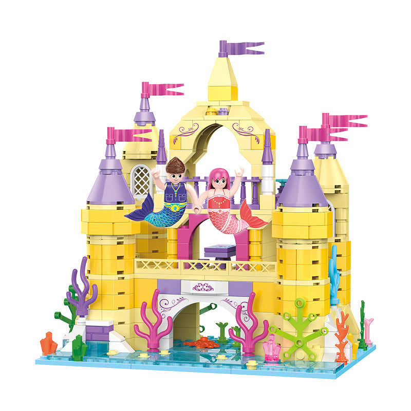 海洋景色系列小颗粒积木-魔法人鱼城堡/488PCS
