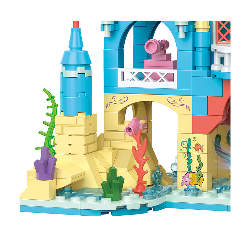 COGO 359PCS Ocean Scenery Series Secret Pearl Castle Building Blocks Toys