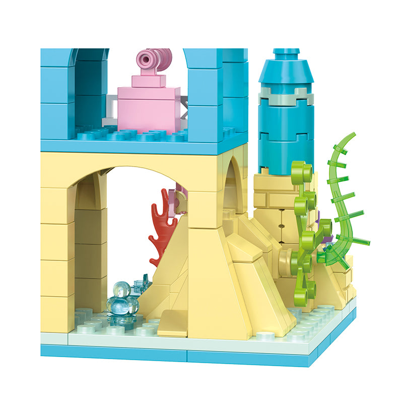 COGO 359PCS Ocean Scenery Series Secret Pearl Castle Building Blocks Toys