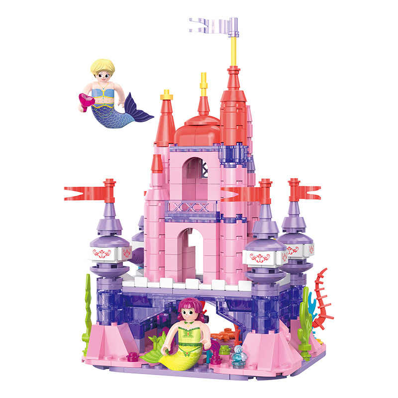 COGO 385PCS Ocean Scenery Series Coral Citadel Building Blocks Toys