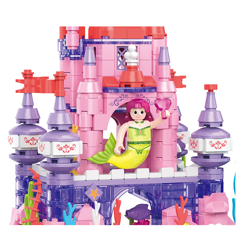 COGO 385PCS Ocean Scenery Series Coral Citadel Building Blocks Toys