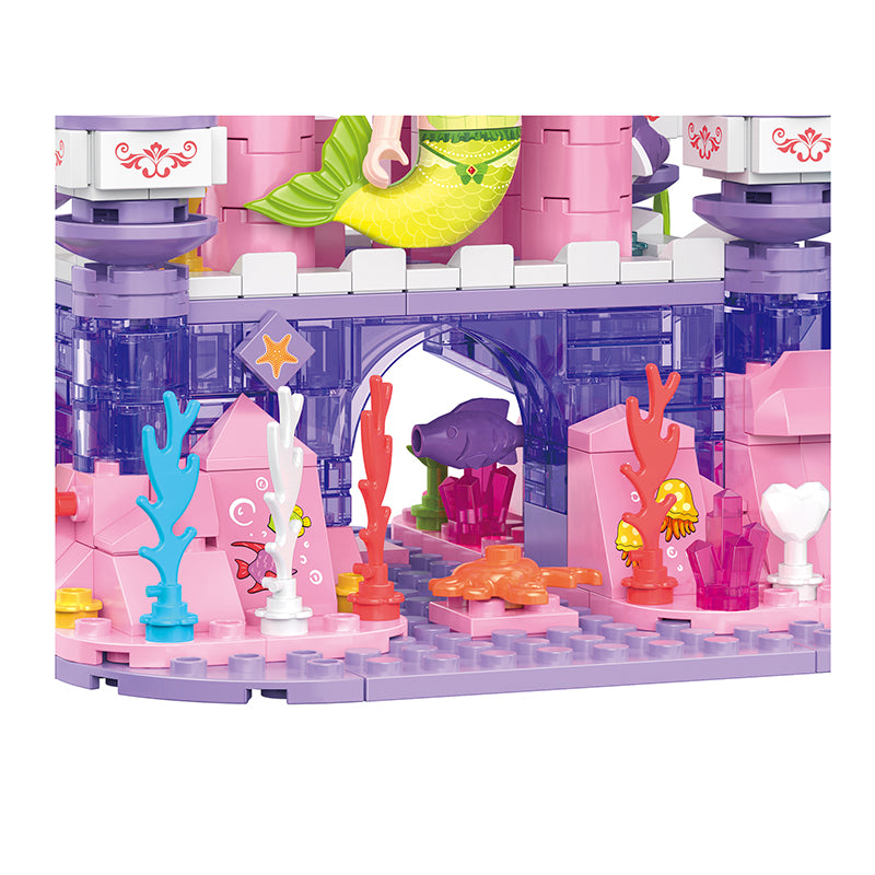 COGO 385PCS Ocean Scenery Series Coral Citadel Building Blocks Toys