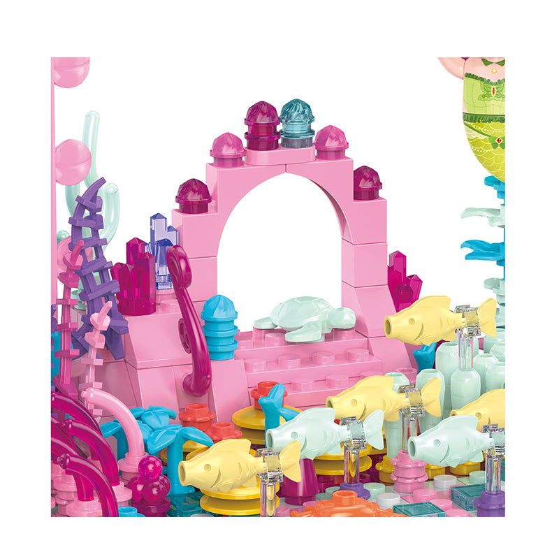 COGO 345PCS Ocean Scenery Series Fairy Coral Wonderland Building Blocks Toys