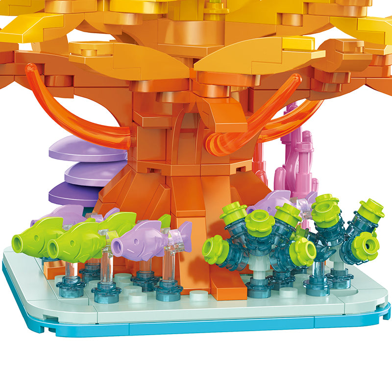 COGO 425PCS Ocean Scenery Series Fairy Dream Coral Tree Building Blocks Toys