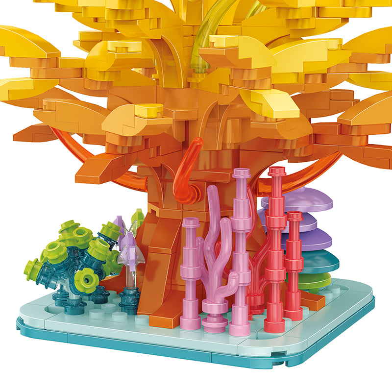 COGO 425PCS Ocean Scenery Series Fairy Dream Coral Tree Building Blocks Toys
